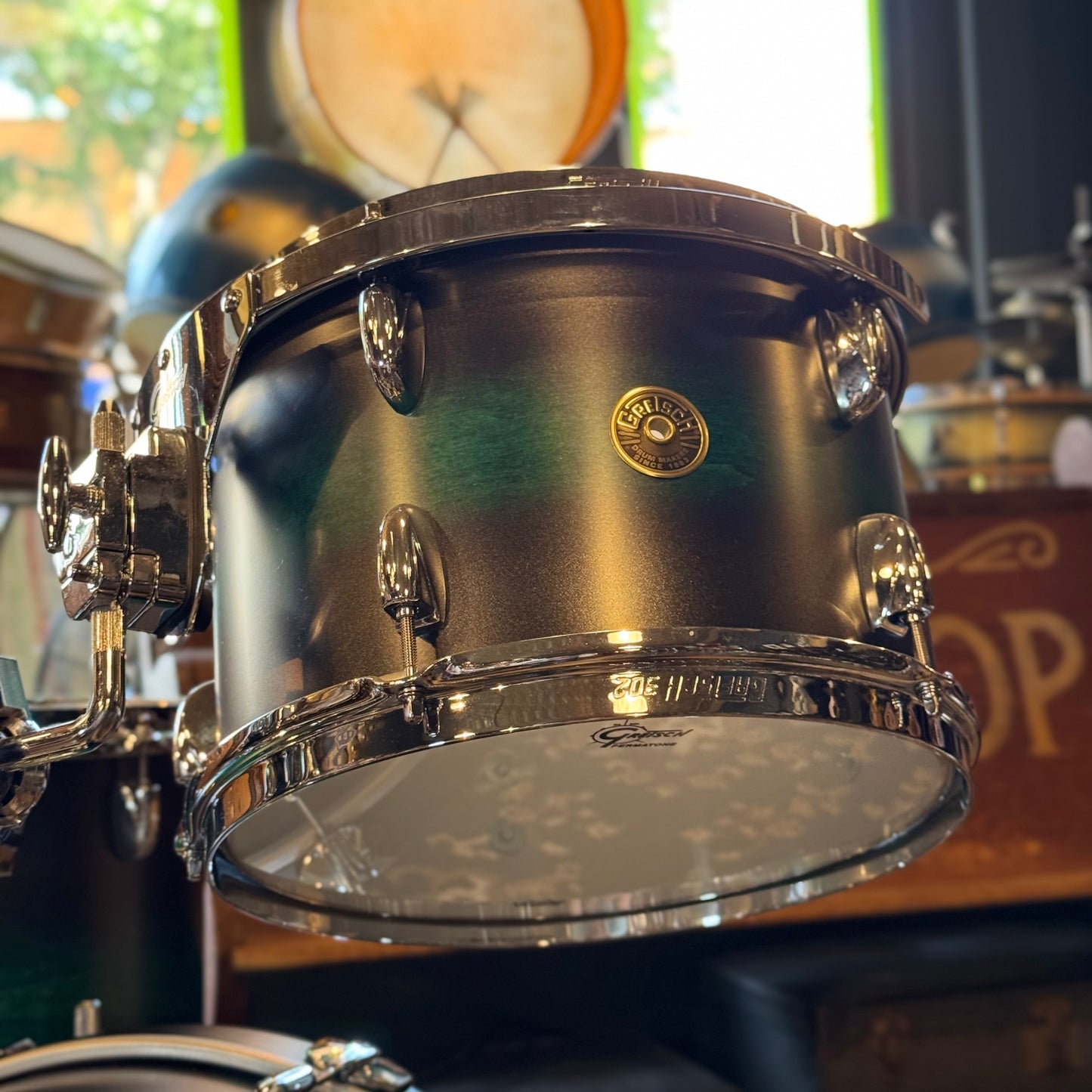 USED 2022 Gretsch Broadkaster in Satin Caribbean Twilight Mist - 14x20, 8x12, 14x14