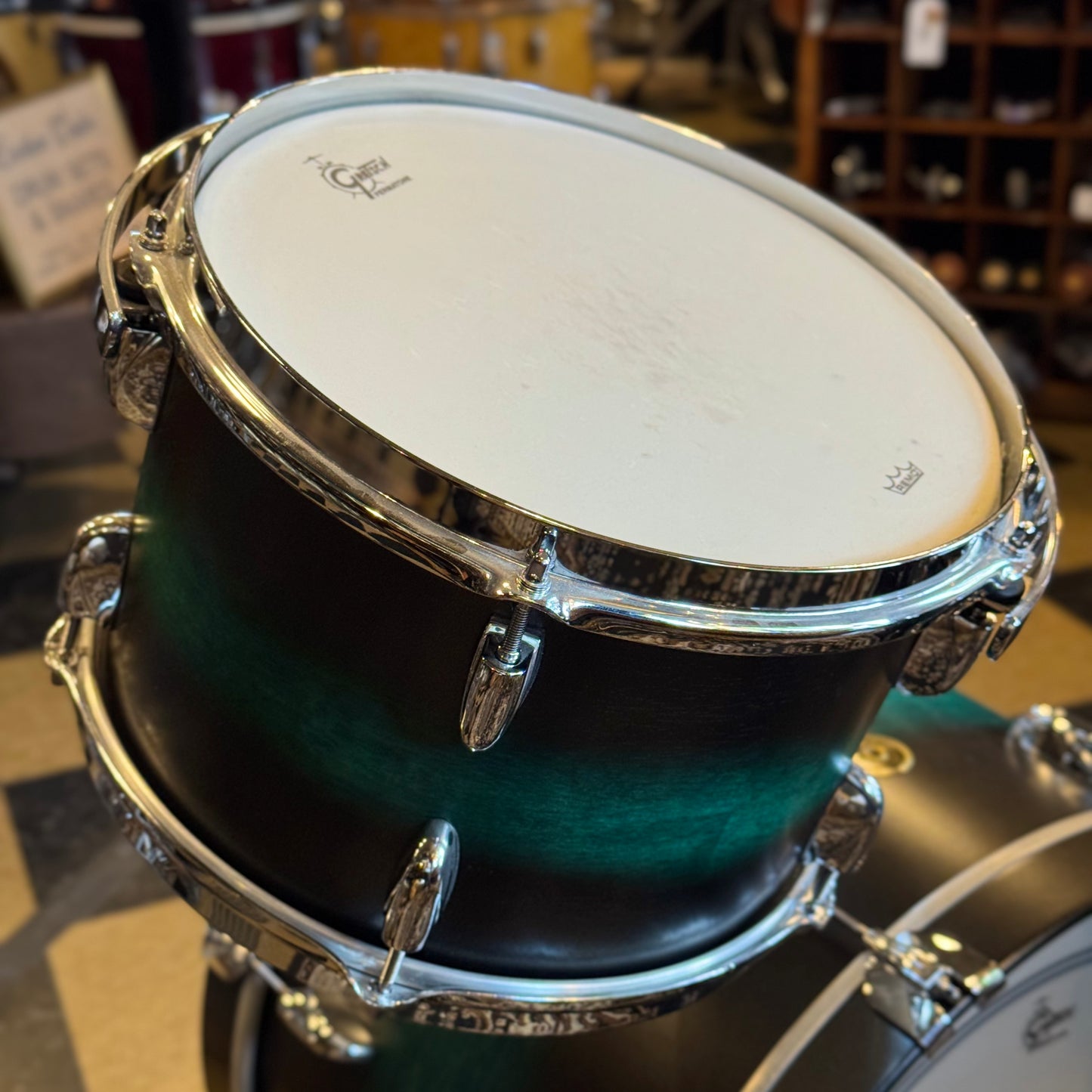 USED 2022 Gretsch Broadkaster in Satin Caribbean Twilight Mist - 14x20, 8x12, 14x14