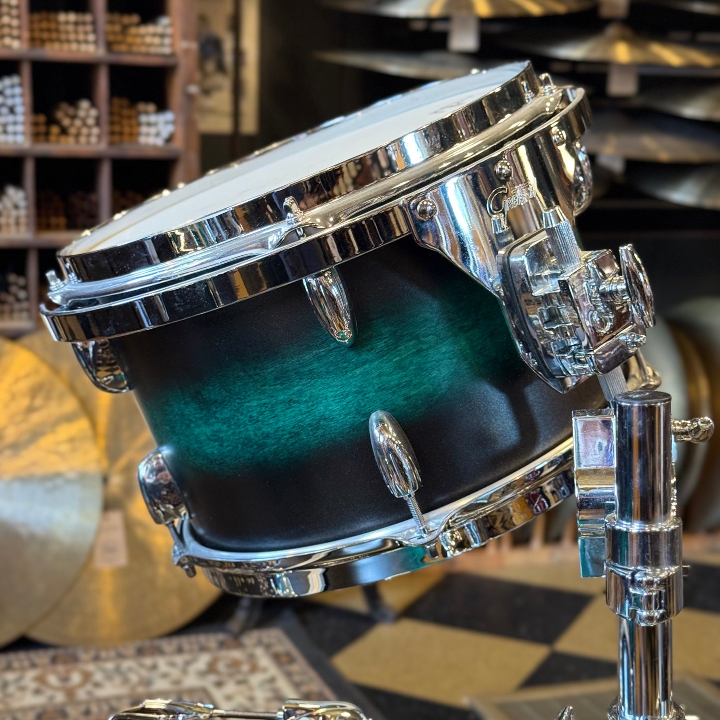 USED 2022 Gretsch Broadkaster in Satin Caribbean Twilight Mist - 14x20, 8x12, 14x14