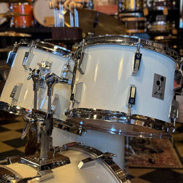 VINTAGE 1983 Sonor Phonic Drum Set in Gloss White - 14x22, 9x13, 10x14, 16x16