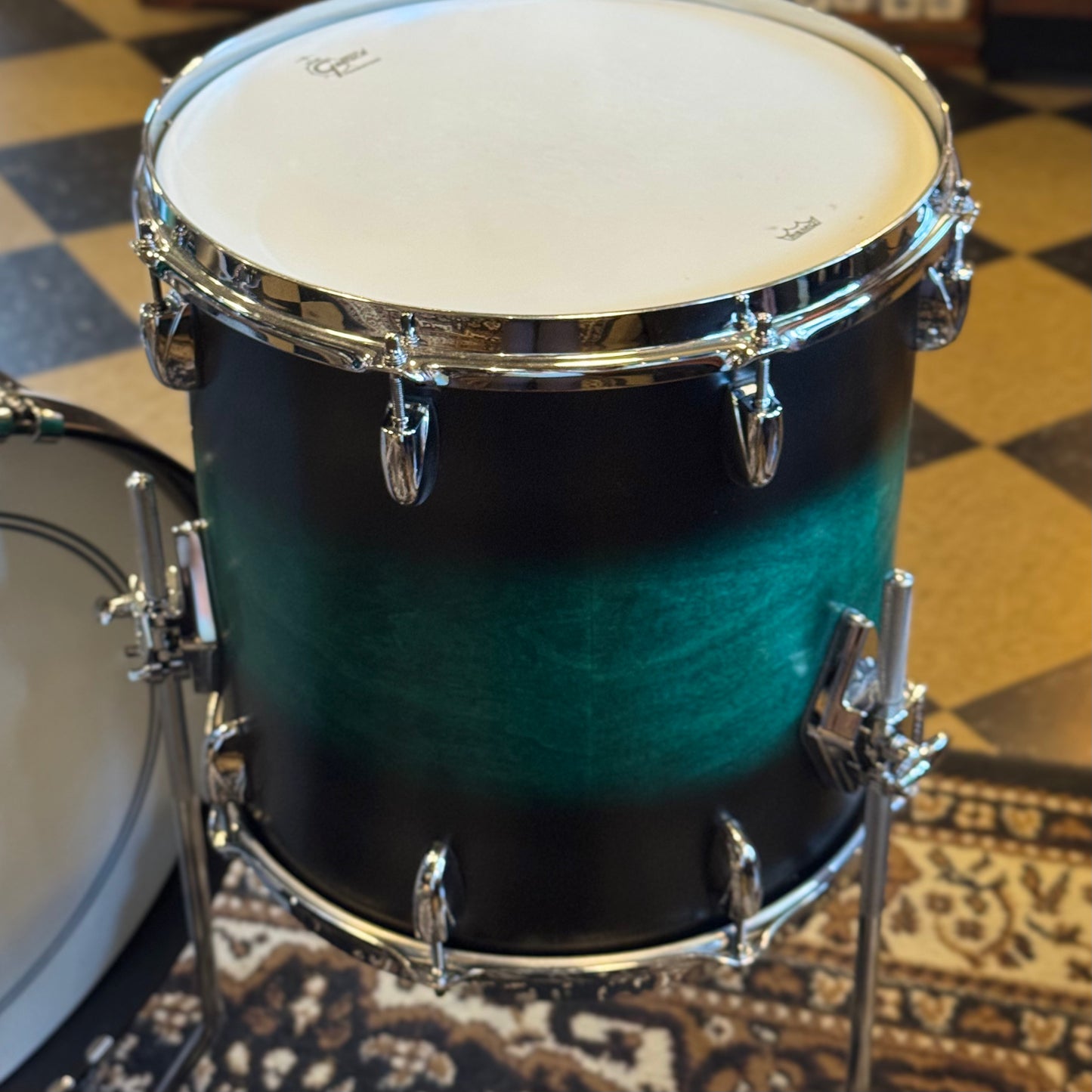 USED 2022 Gretsch Broadkaster in Satin Caribbean Twilight Mist - 14x20, 8x12, 14x14