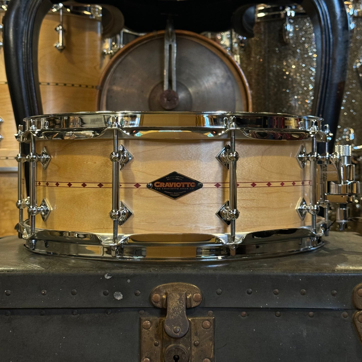 NEW Craviotto Custom Shop 5.5x14 Maple - Natural Maple w/ Maple Inlay & Hybrid Edges