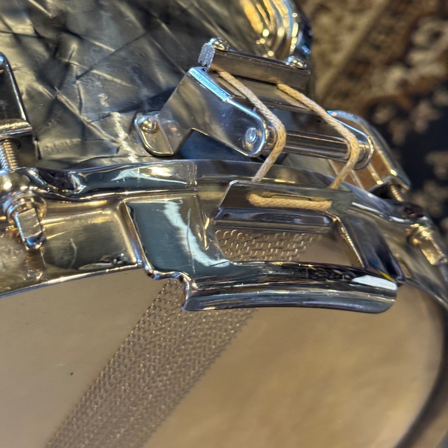 VINTAGE 1940's Leedy Drum Set in Black Diamond Pearl - 14x24, 9x13, 16x16 & 7x14 Broadway Snare Drum
