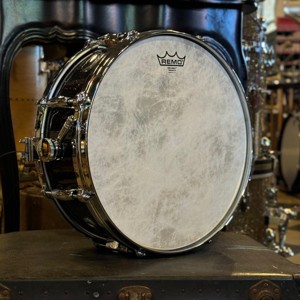 NEW Gretsch 5.5x14 USA Custom Snare Drum in Black Glass Glitter with Tone Control & Micro Sensitive