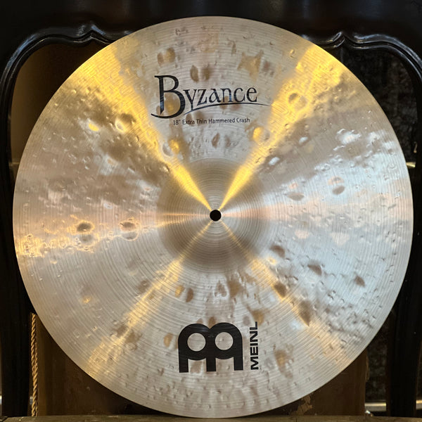 USED Meinl 18" Byzance Traditional Extra Thin Hammered Crash Cymbal - 1388g