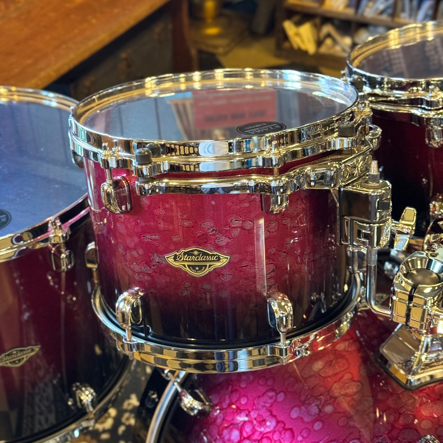USED Tama Starclassic Walnut/Birch in Molten Raspberry Burst - 16x22, 8x10, 9x12, 14x16