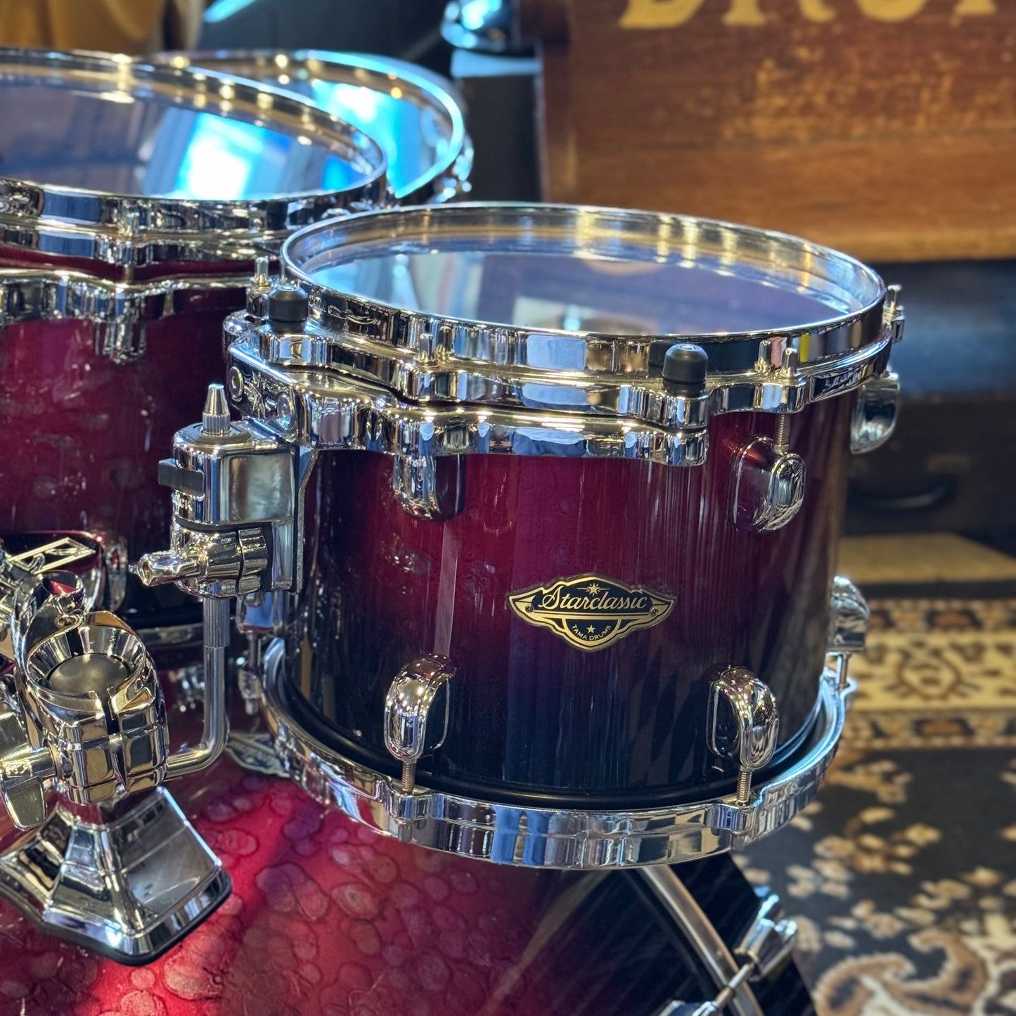 USED Tama Starclassic Walnut/Birch in Molten Raspberry Burst - 16x22, 8x10, 9x12, 14x16