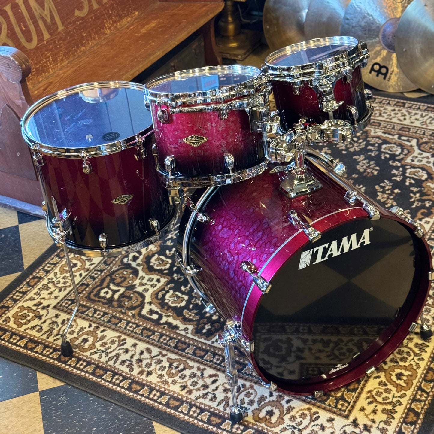 USED Tama Starclassic Walnut/Birch in Molten Raspberry Burst - 16x22, 8x10, 9x12, 14x16
