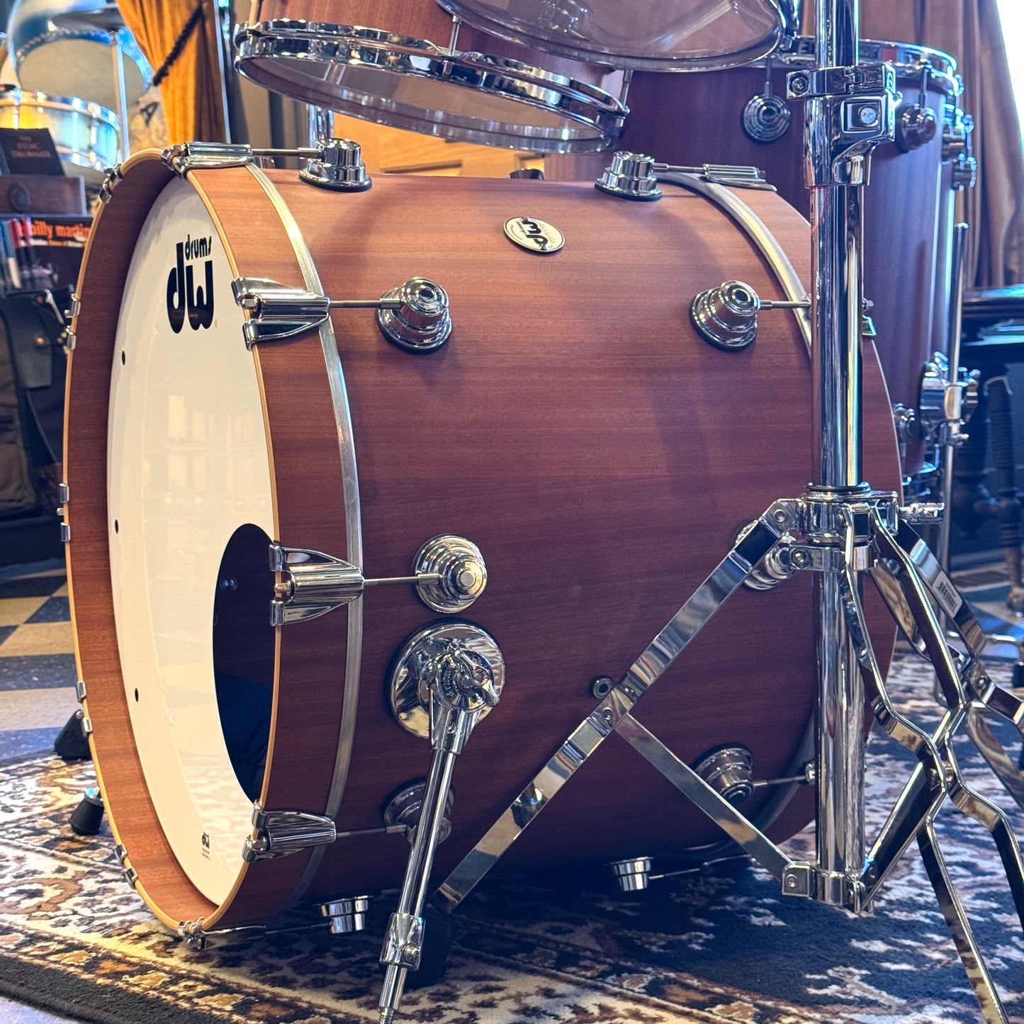 USED DW Collectors Maple Mahogany in Natural Hard Satin Mahogany - 16x22, 8x10, 9x13, 16x16, 16x18