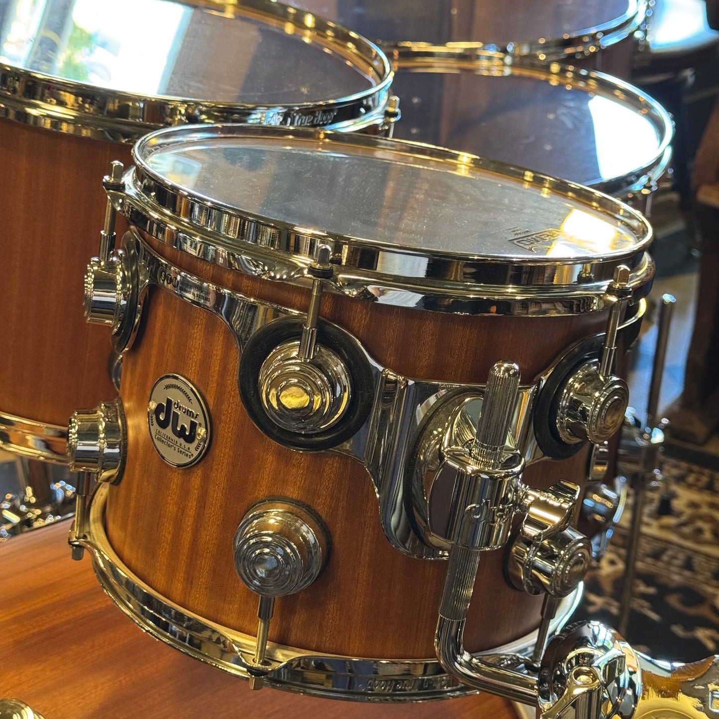 USED DW Collectors Maple Mahogany in Natural Hard Satin Mahogany - 16x22, 8x10, 9x13, 16x16, 16x18