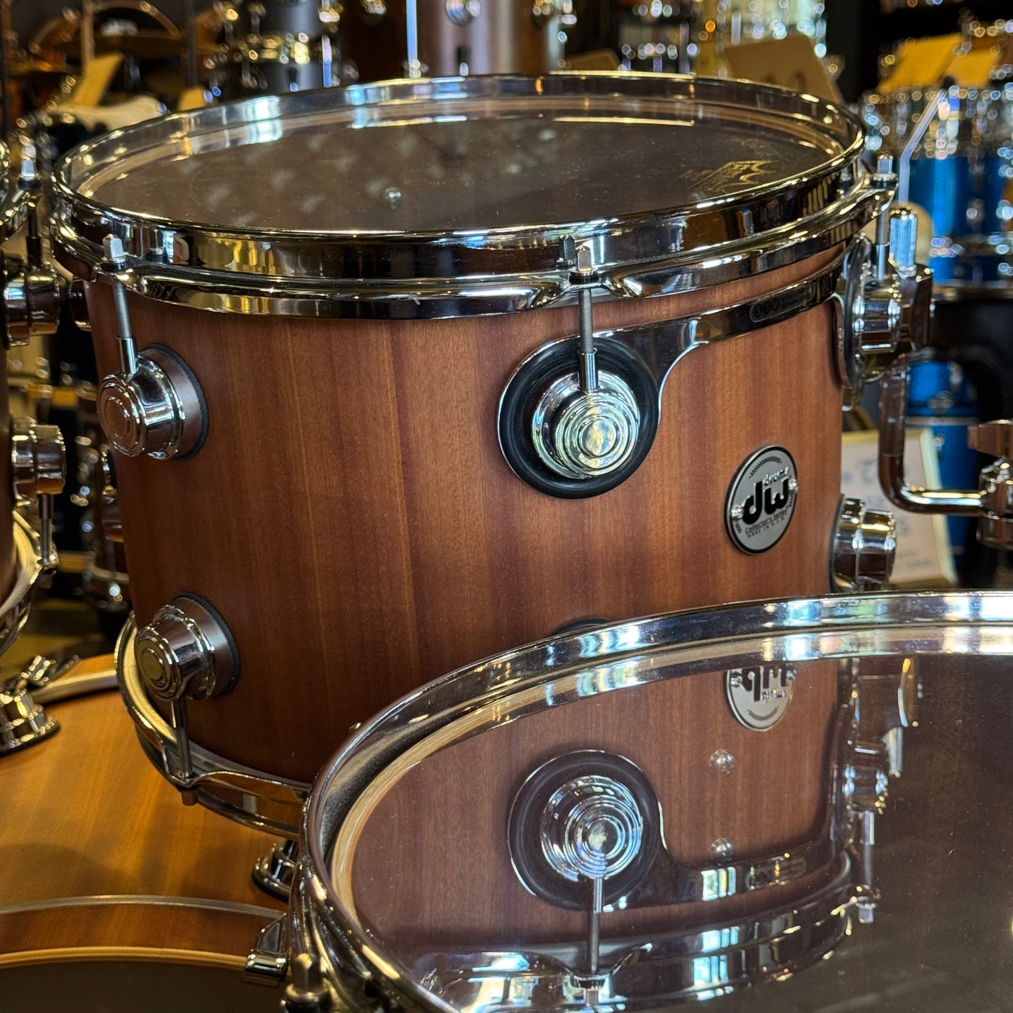 USED DW Collectors Maple Mahogany in Natural Hard Satin Mahogany - 16x22, 8x10, 9x13, 16x16, 16x18