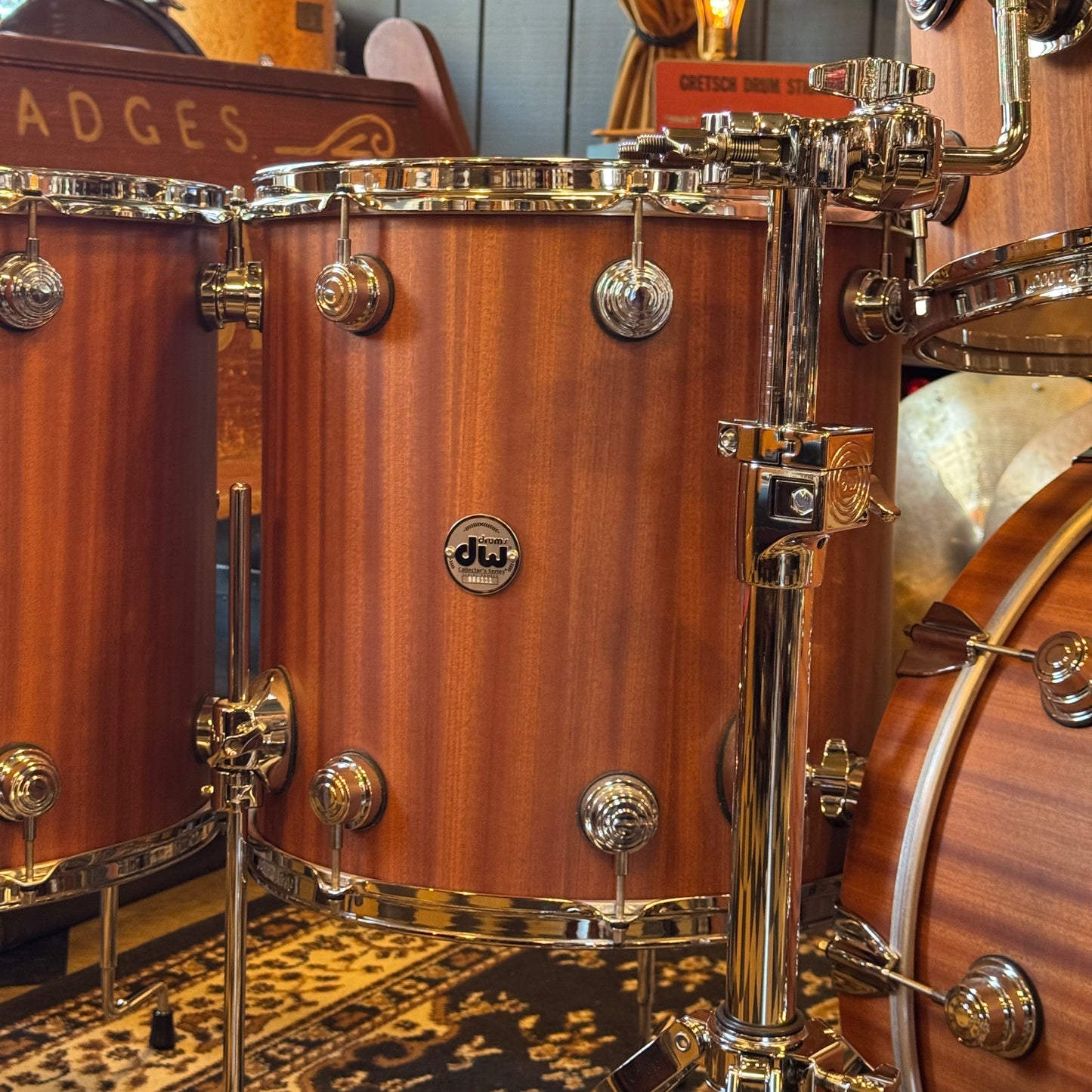 USED DW Collectors Maple Mahogany in Natural Hard Satin Mahogany - 16x22, 8x10, 9x13, 16x16, 16x18