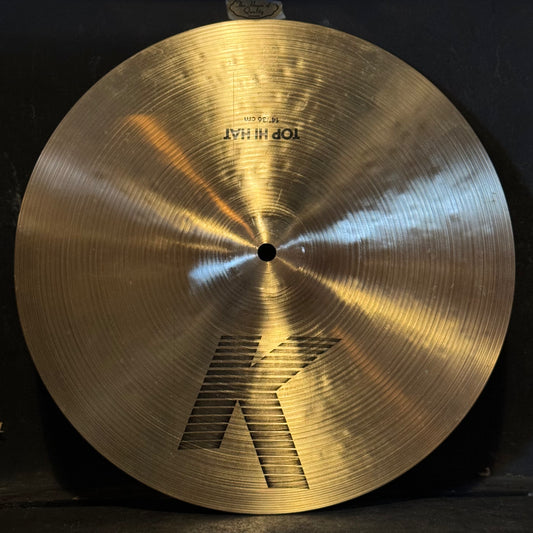 VINTAGE 1980's Zildjian EAK 14" Hi-Hat Top Cymbal - 1030g