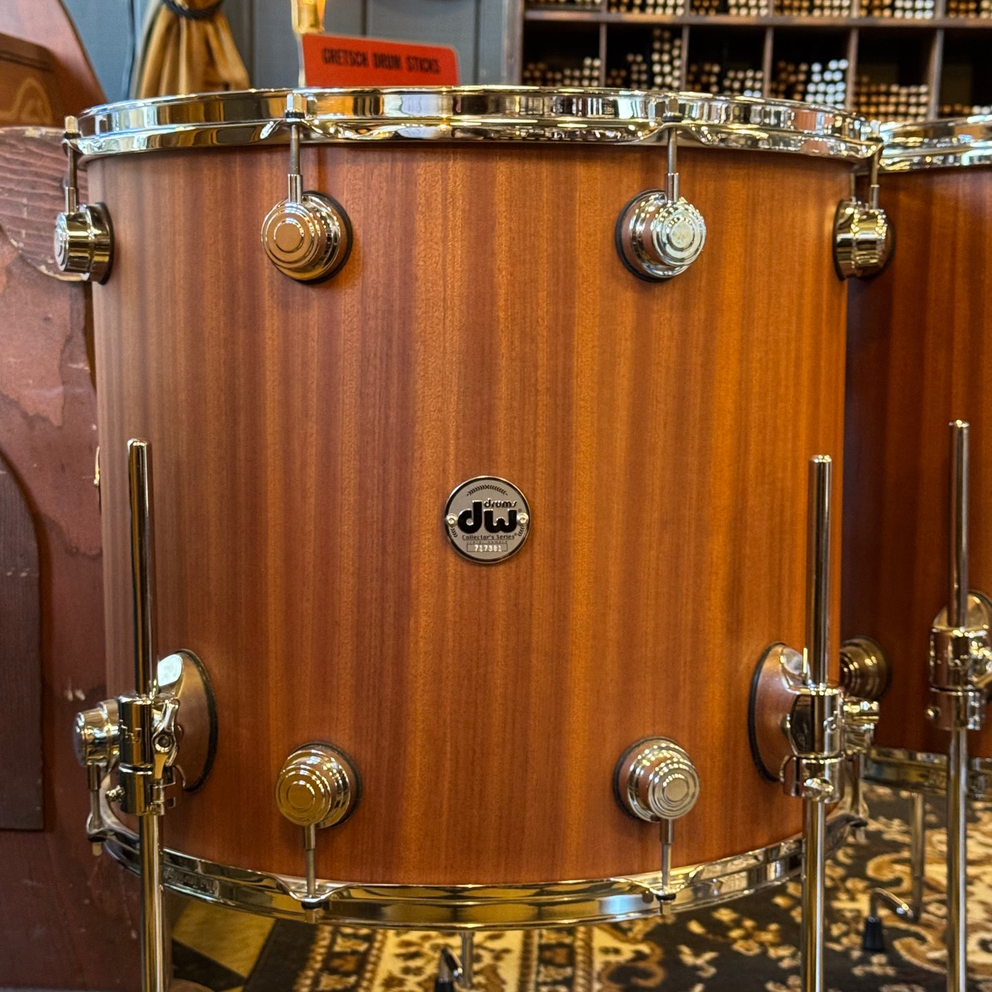 USED DW Collectors Maple Mahogany in Natural Hard Satin Mahogany - 16x22, 8x10, 9x13, 16x16, 16x18
