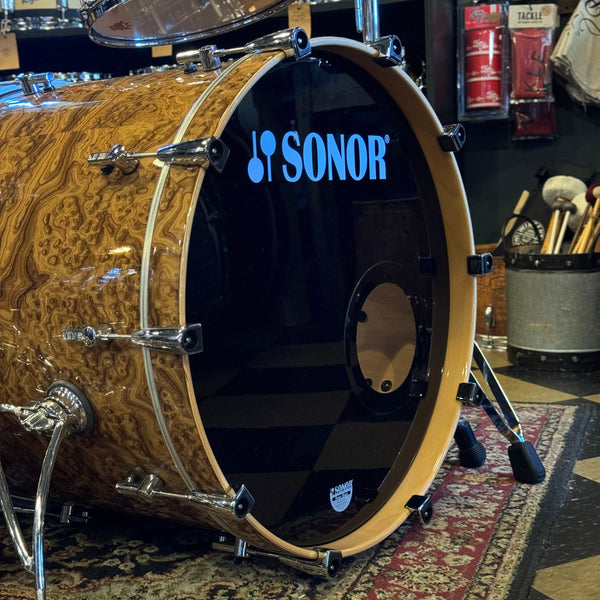 USED Sonor Prolite in Chocolate Burl Veneer - 18x22, 8x10, 9x12, 16x16