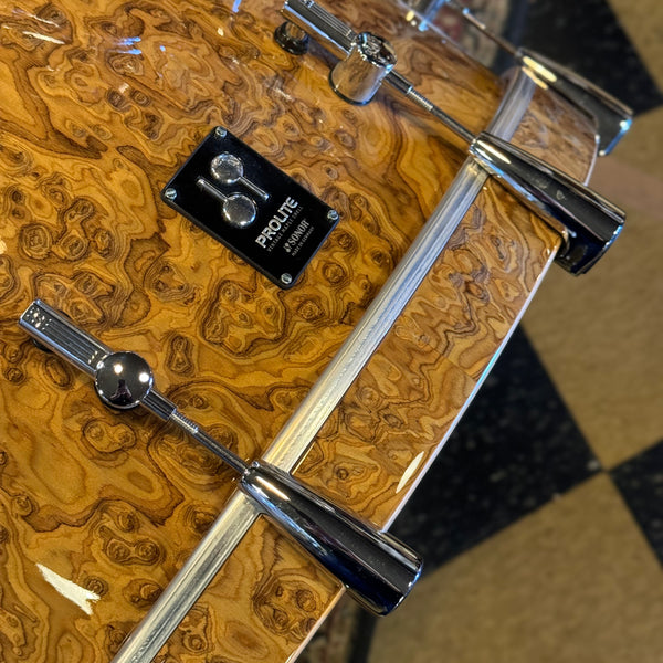 USED Sonor Prolite in Chocolate Burl Veneer - 18x22, 8x10, 9x12, 16x16