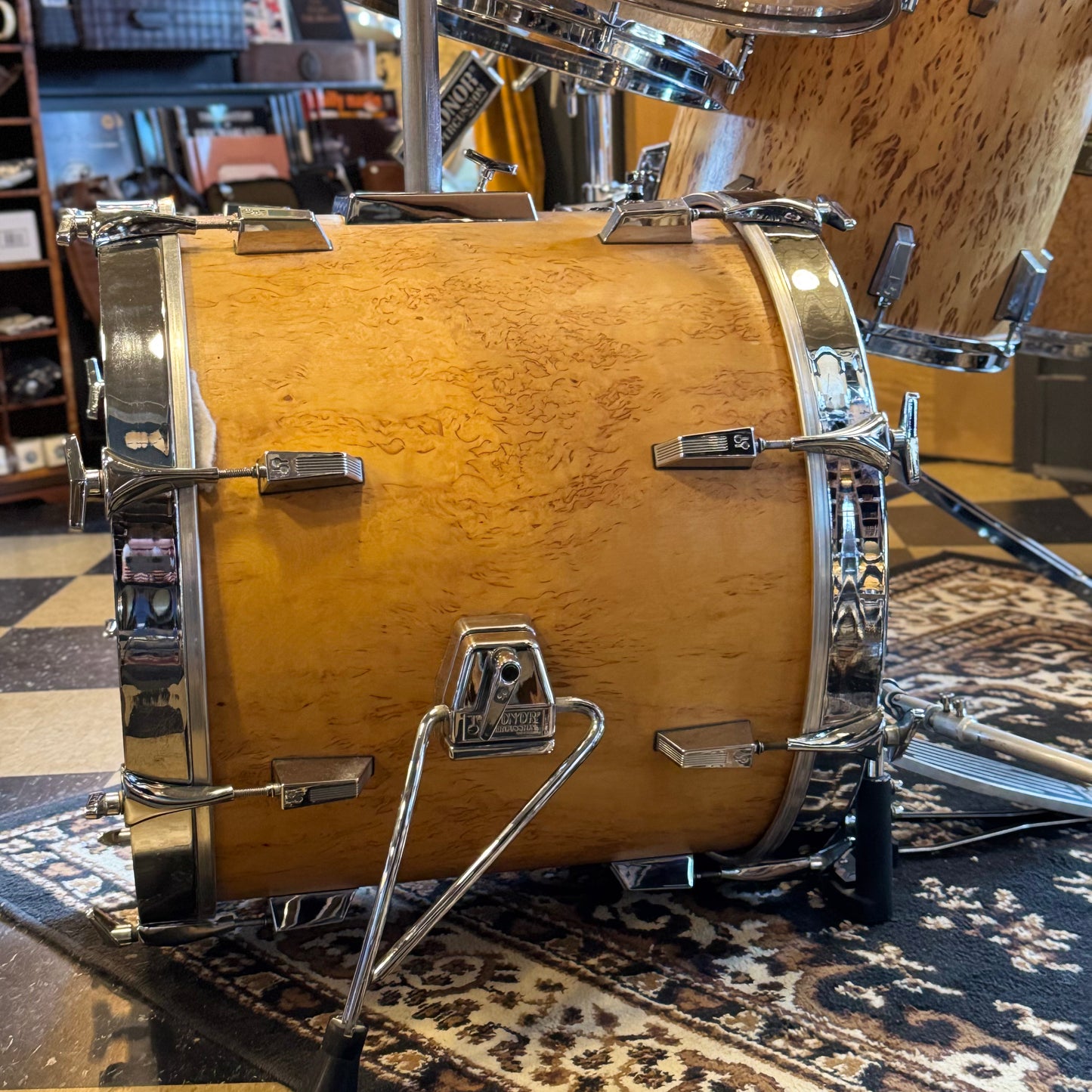VINTAGE 1980's Sonor Signature Horst Link Heavy Beech Drum Set in Scandinavian Maserbirke - 20x20, 8x8, 10x10, 12x12, 13x13, 14x14, 15x15, 16x16