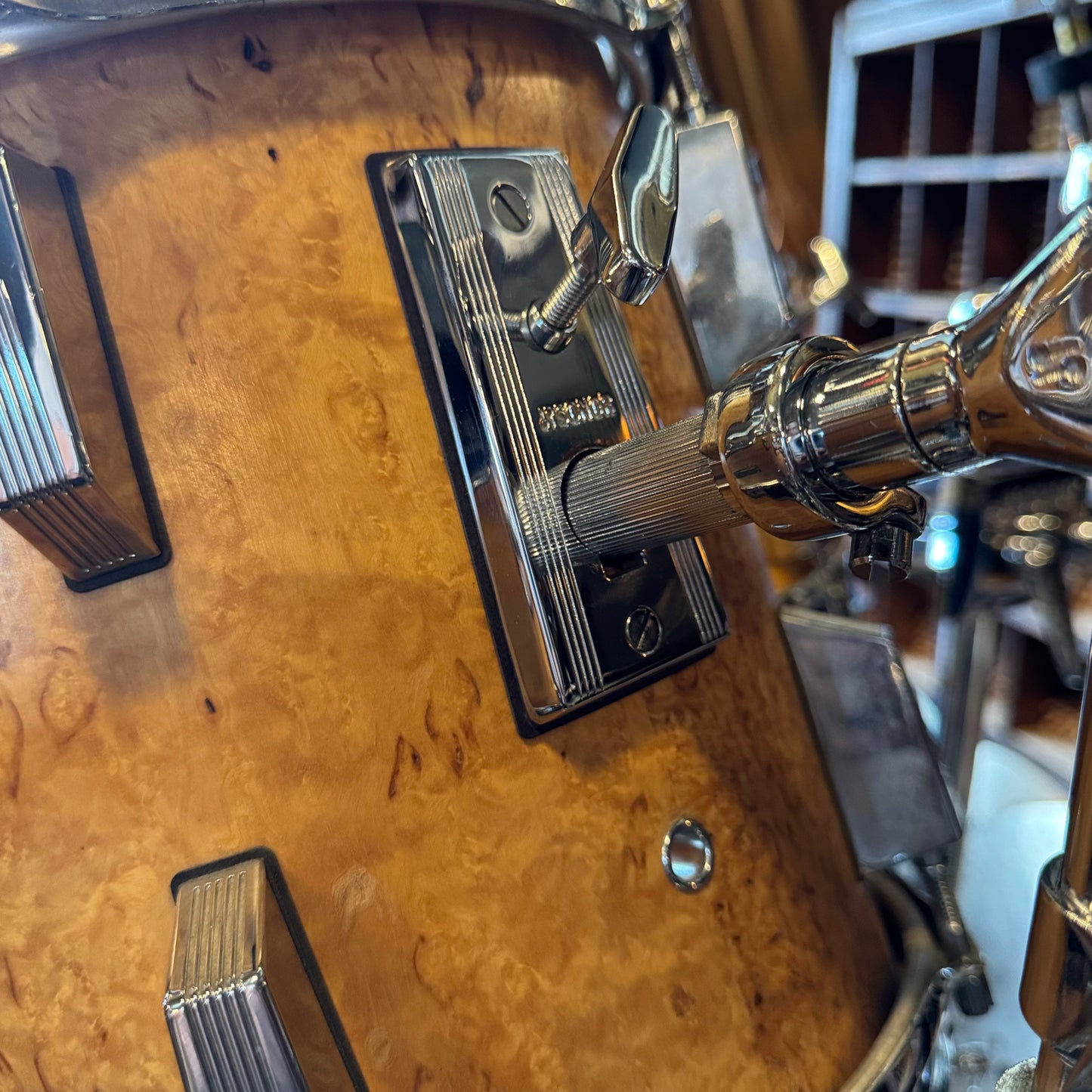 VINTAGE 1980's Sonor Signature Horst Link Heavy Beech Drum Set in Scandinavian Maserbirke - 20x20, 8x8, 10x10, 12x12, 13x13, 14x14, 15x15, 16x16