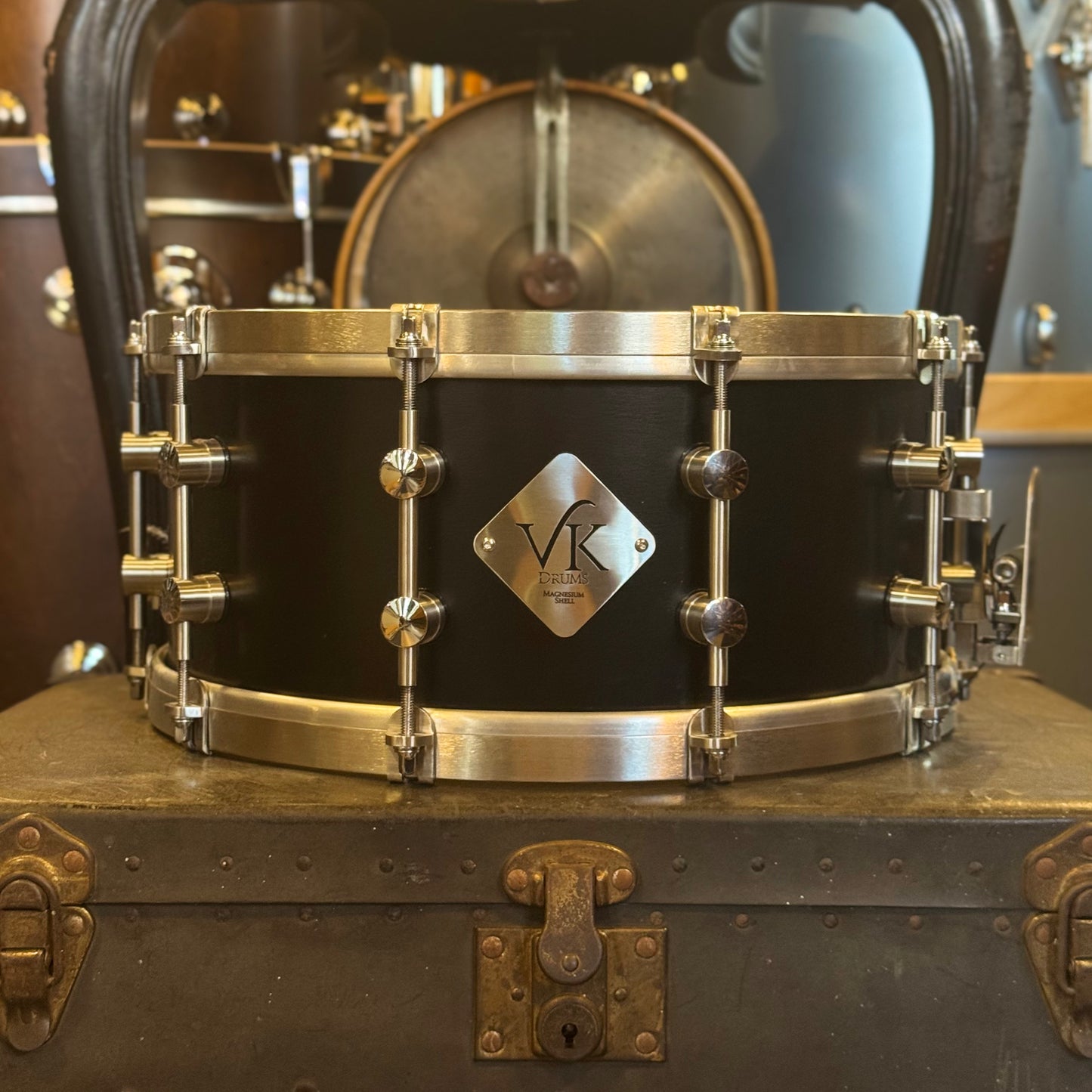 USED VK 6.5x14 Black Magnesium Snare Drum