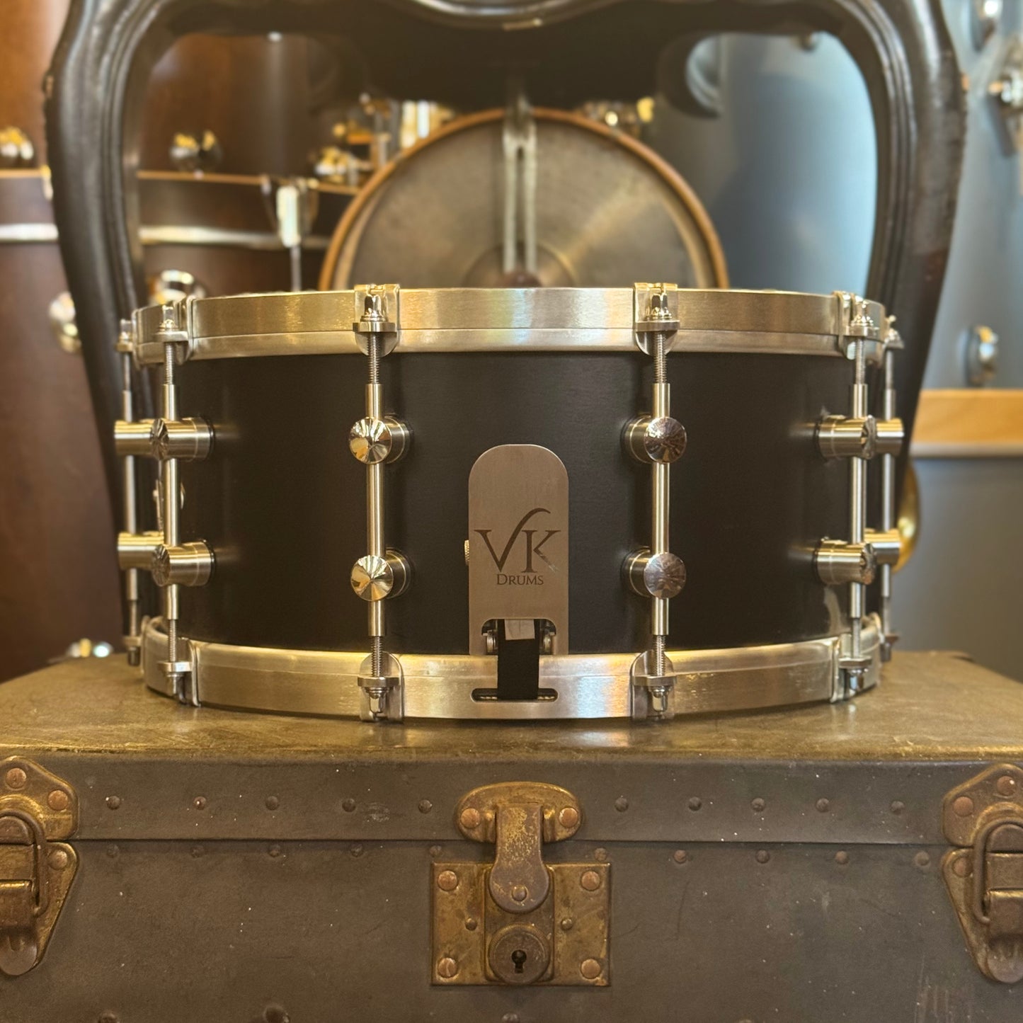 USED VK 6.5x14 Black Magnesium Snare Drum