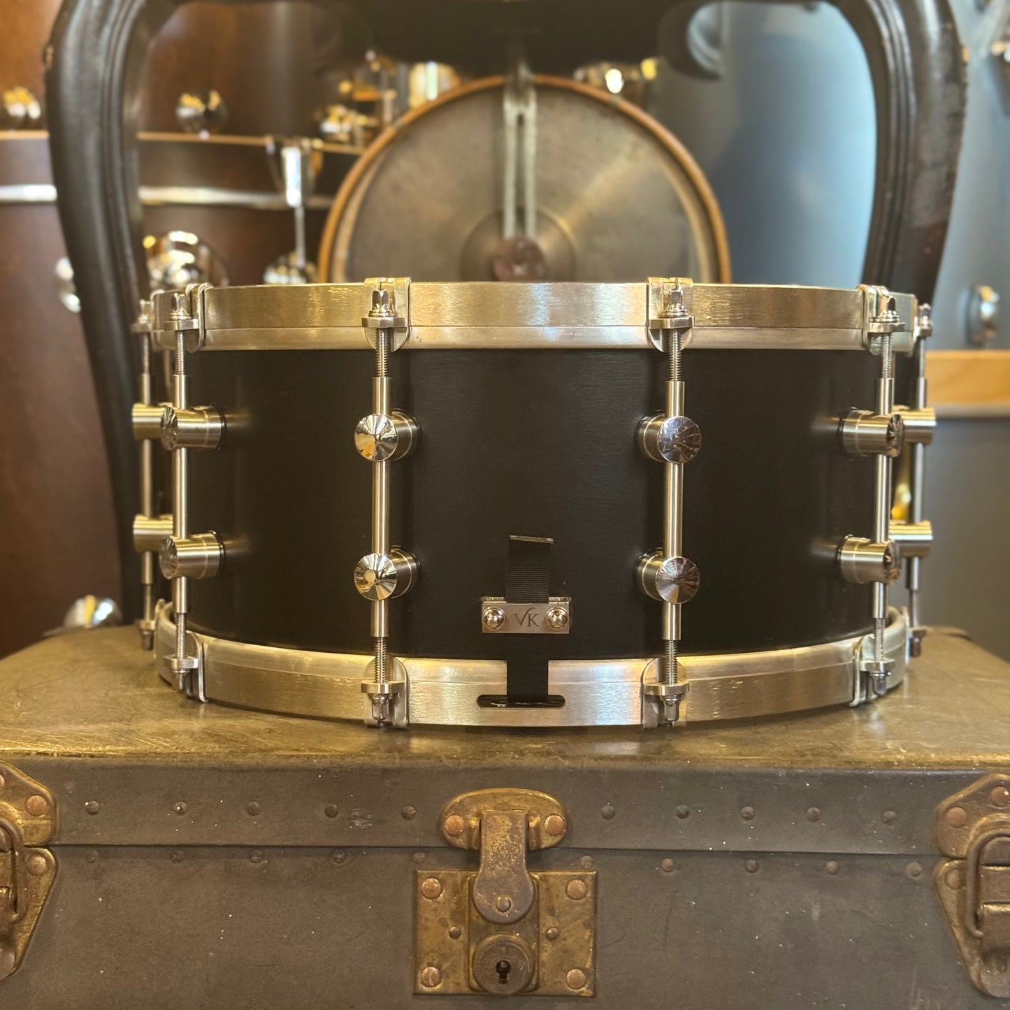 USED VK 6.5x14 Black Magnesium Snare Drum