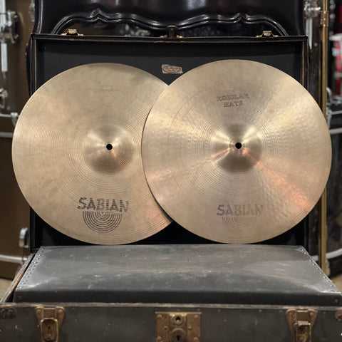 VINTAGE 1980's Sabian 15" Regular Hats - 1042/1678g