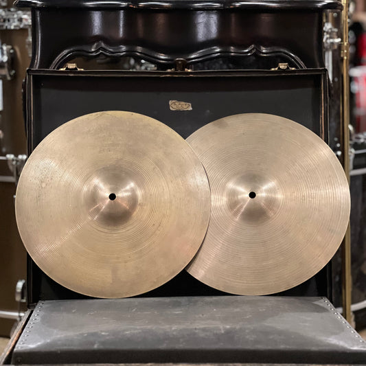 VINTAGE 1960's A. Zildjian 14" Medium-Thin Hi-Hats - 888/914g