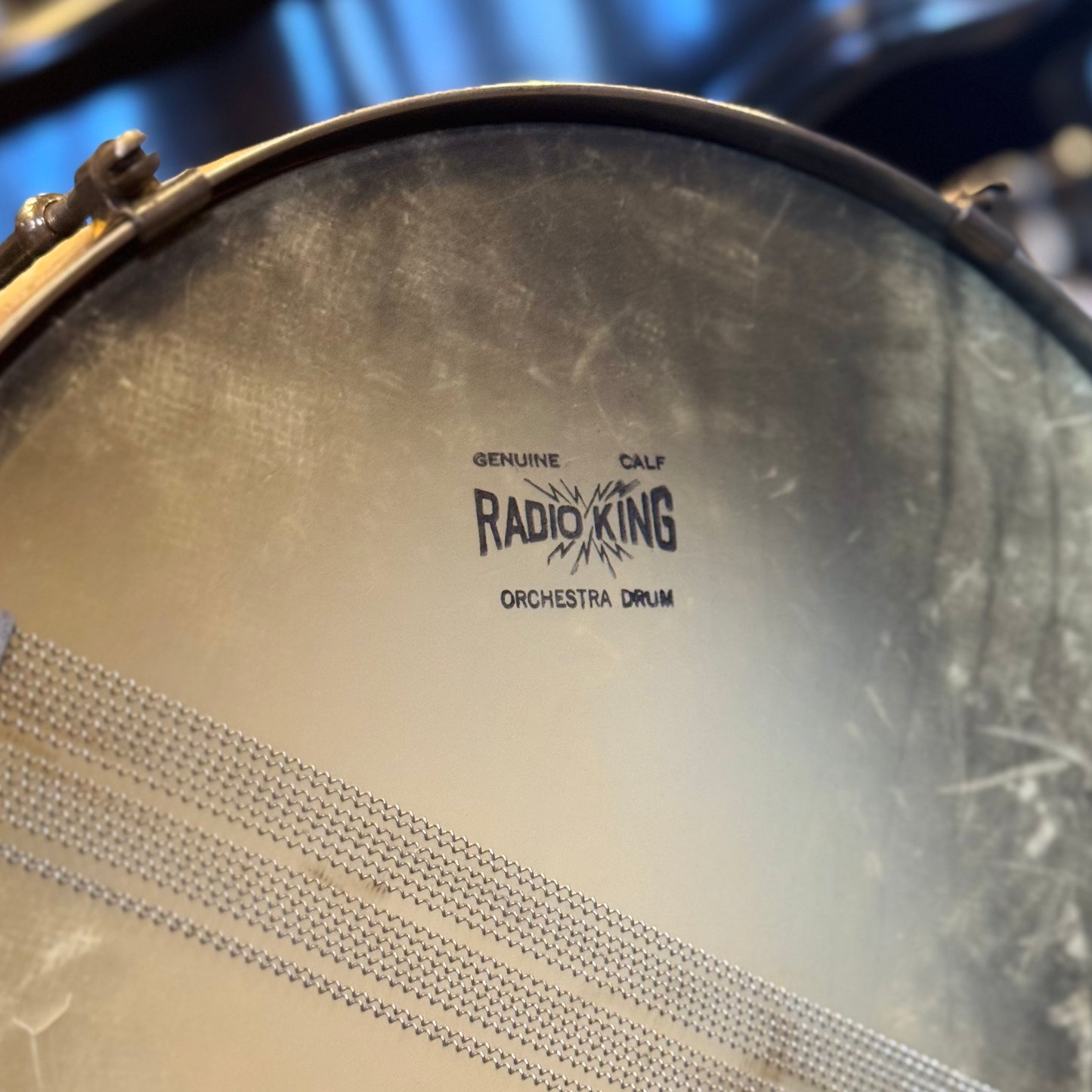 VINTAGE 1920's Leedy 5x14 Utility Snare Drum in Black Enamel