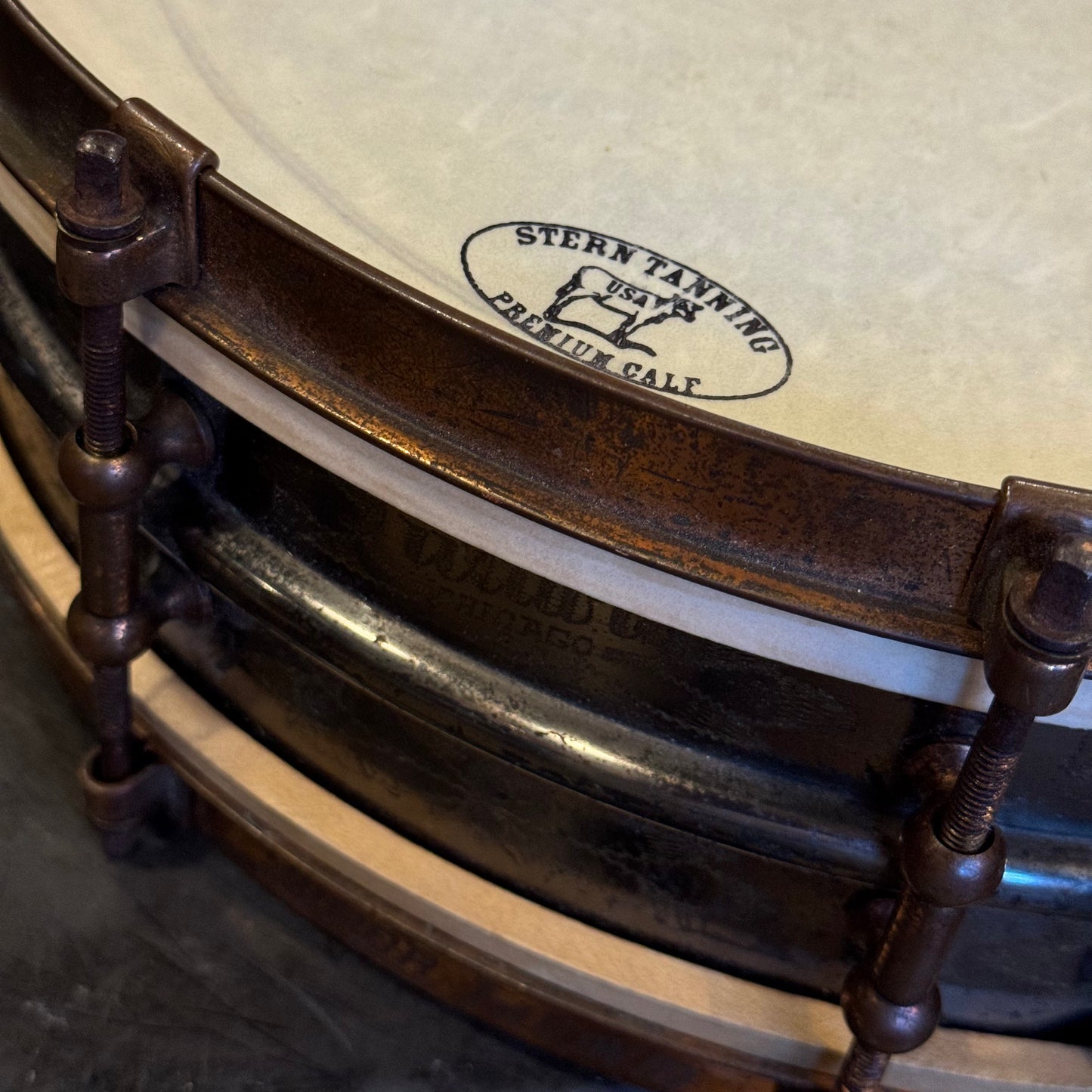 VINTAGE 1927 Ludwig 4x14 De Luxe Super Ludwig "Black Beauty" Super Sensitive Dance Model
