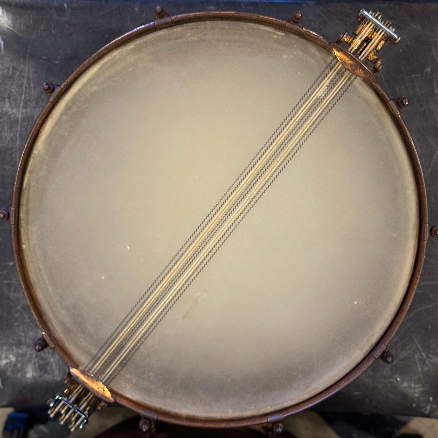 VINTAGE 1927 Ludwig 4x14 De Luxe Super Ludwig "Black Beauty" Super Sensitive Dance Model