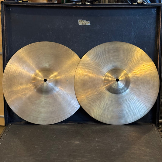 VINTAGE 1940's A. Zildjian 12" Transition Stamp Hi-Hats - 462/495g