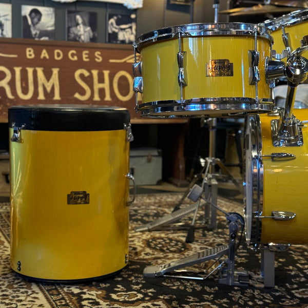 USED Yamaha Rick Marotta Hip Gig Nesting Kit in Tony Williams Yellow - 21x16, 6x10, 7x13, 5x12