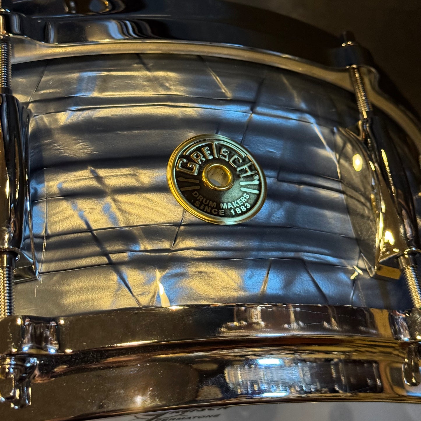 NEW Gretsch 5.5x14 USA Custom Snare Drum in Sky Blue Pearl w/ Tone Control & Microsenstive Throw-Off