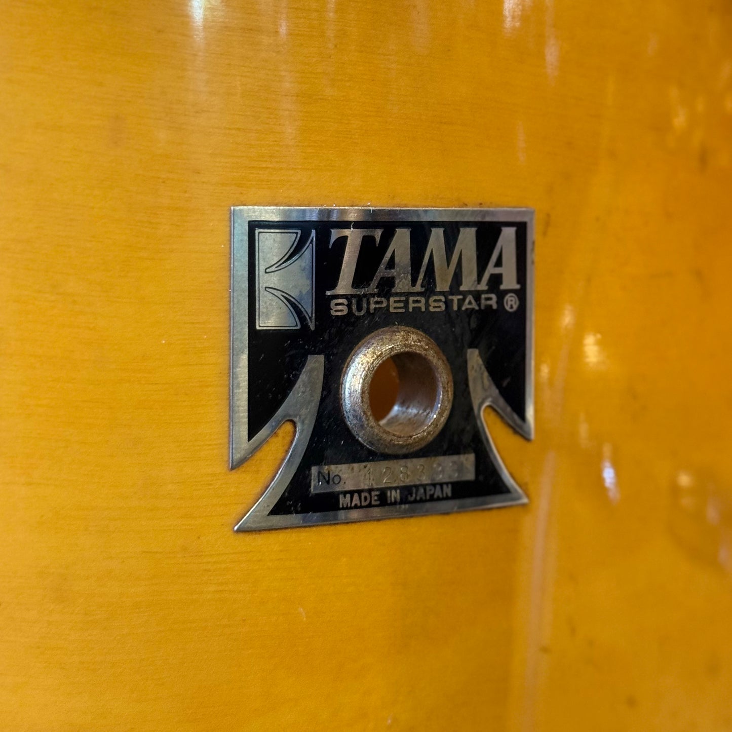 VINTAGE 1980's Tama Super Star Double Bass Drum Set in Natural Gloss - 14x24, 14x24, 8x12, 9x13, 10x14, 12x15, 16x16, 16x18