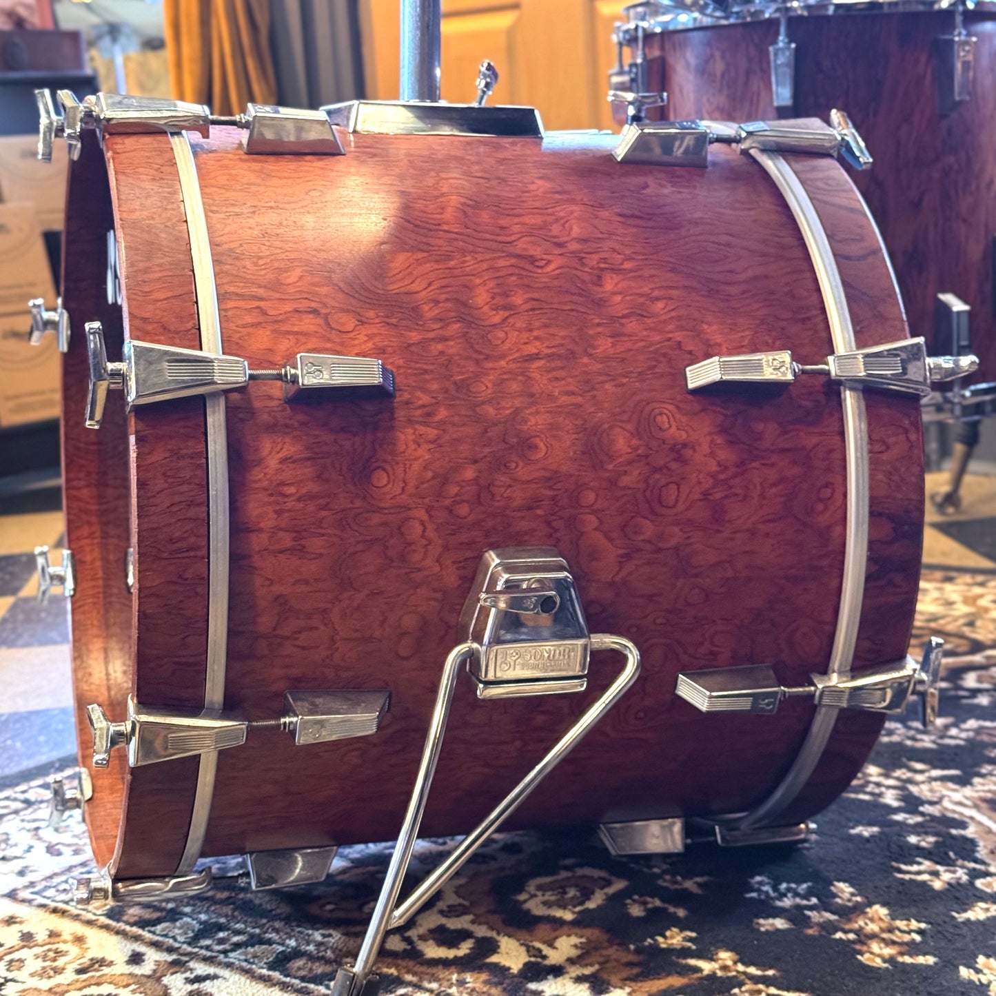 VINTAGE 1980's Sonor Signature Horst Link Drum Set in African Bubinga - 16x20, 8x10, 8x12, 14x14