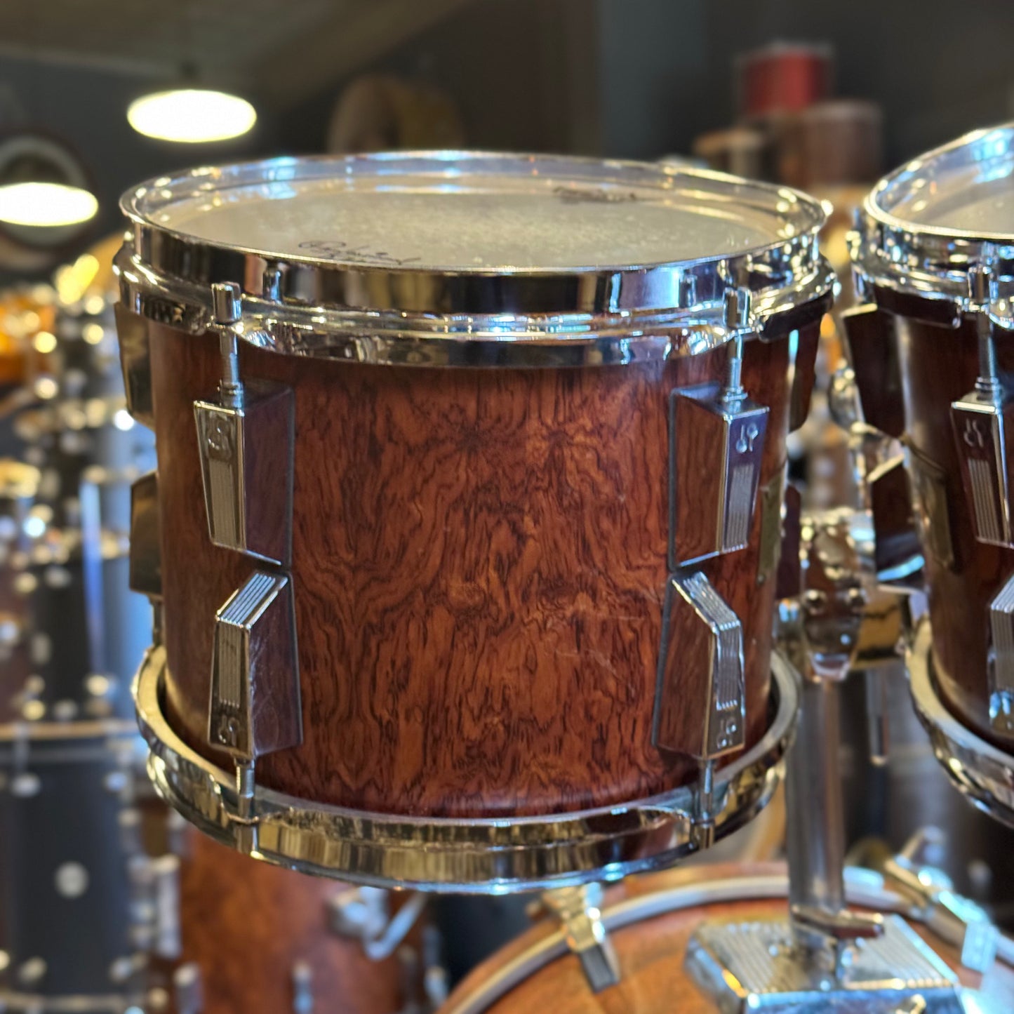 VINTAGE 1980's Sonor Signature Horst Link Drum Set in African Bubinga - 16x20, 8x10, 8x12, 14x14