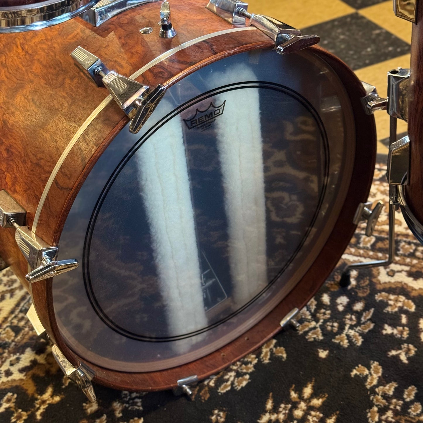 VINTAGE 1980's Sonor Signature Horst Link Drum Set in African Bubinga - 16x20, 8x10, 8x12, 14x14