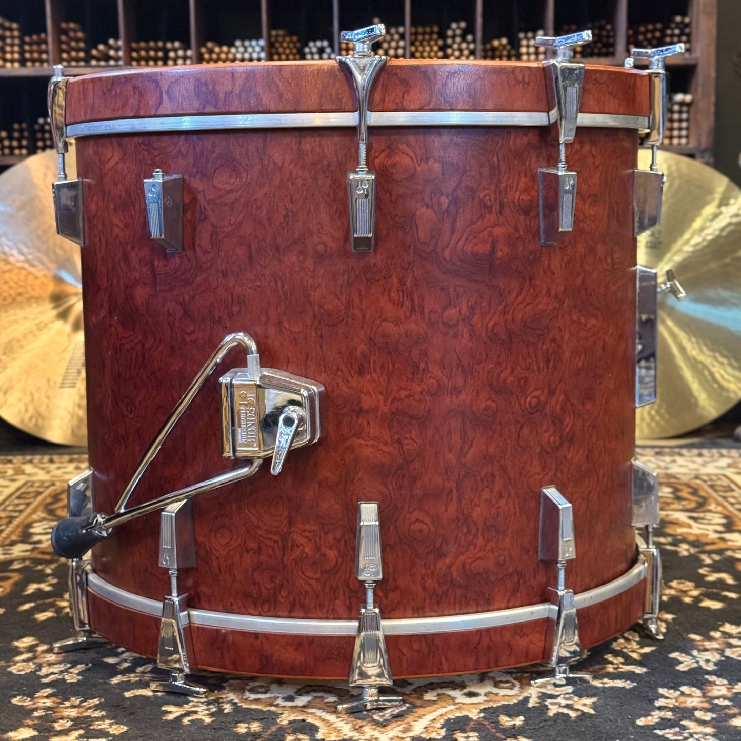 VINTAGE 1980's Sonor 18x22 Signature Horst Link Heavy Beech Shell Bass Drum in African Bubinga