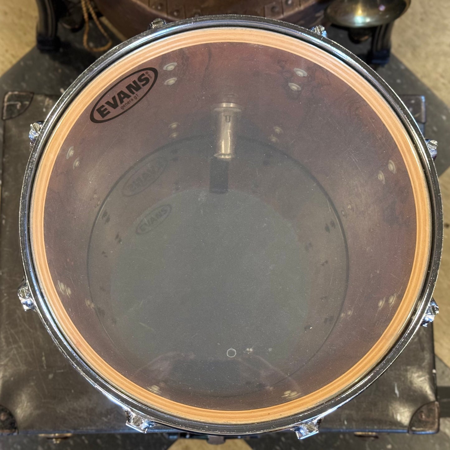 VINTAGE 1980's Sonor 14x14 Signature Horst Link Heavy Beech Shell Tom in African Bubinga