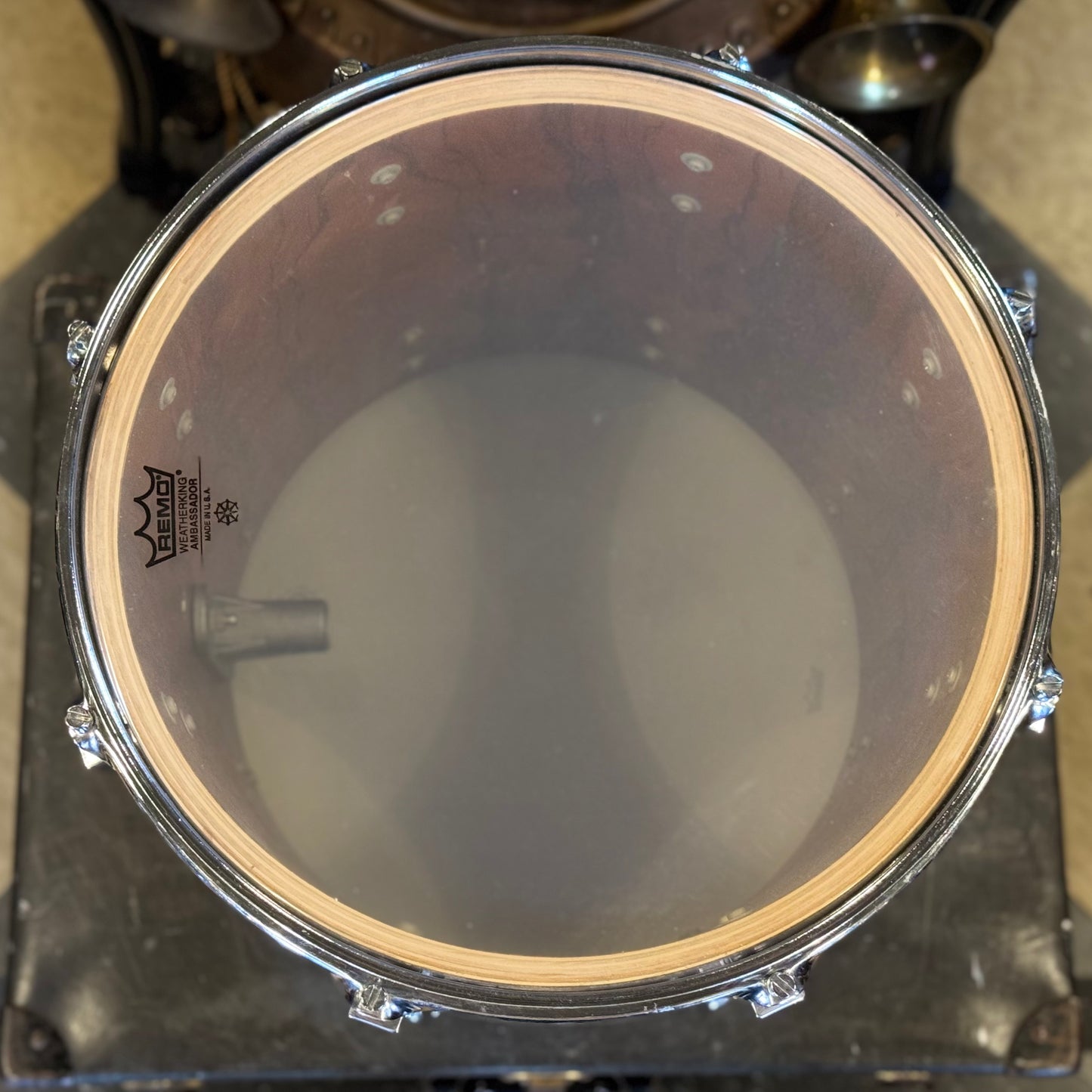VINTAGE 1980's Sonor 14x14 Signature Horst Link Heavy Beech Shell Tom in African Bubinga