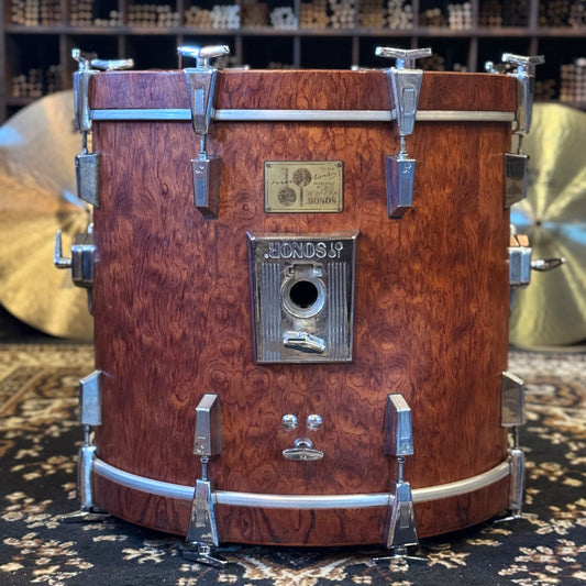 VINTAGE 1980's Sonor 17x20 Signature Horst Link Heavy Beech Shell Bass Drum in African Bubinga
