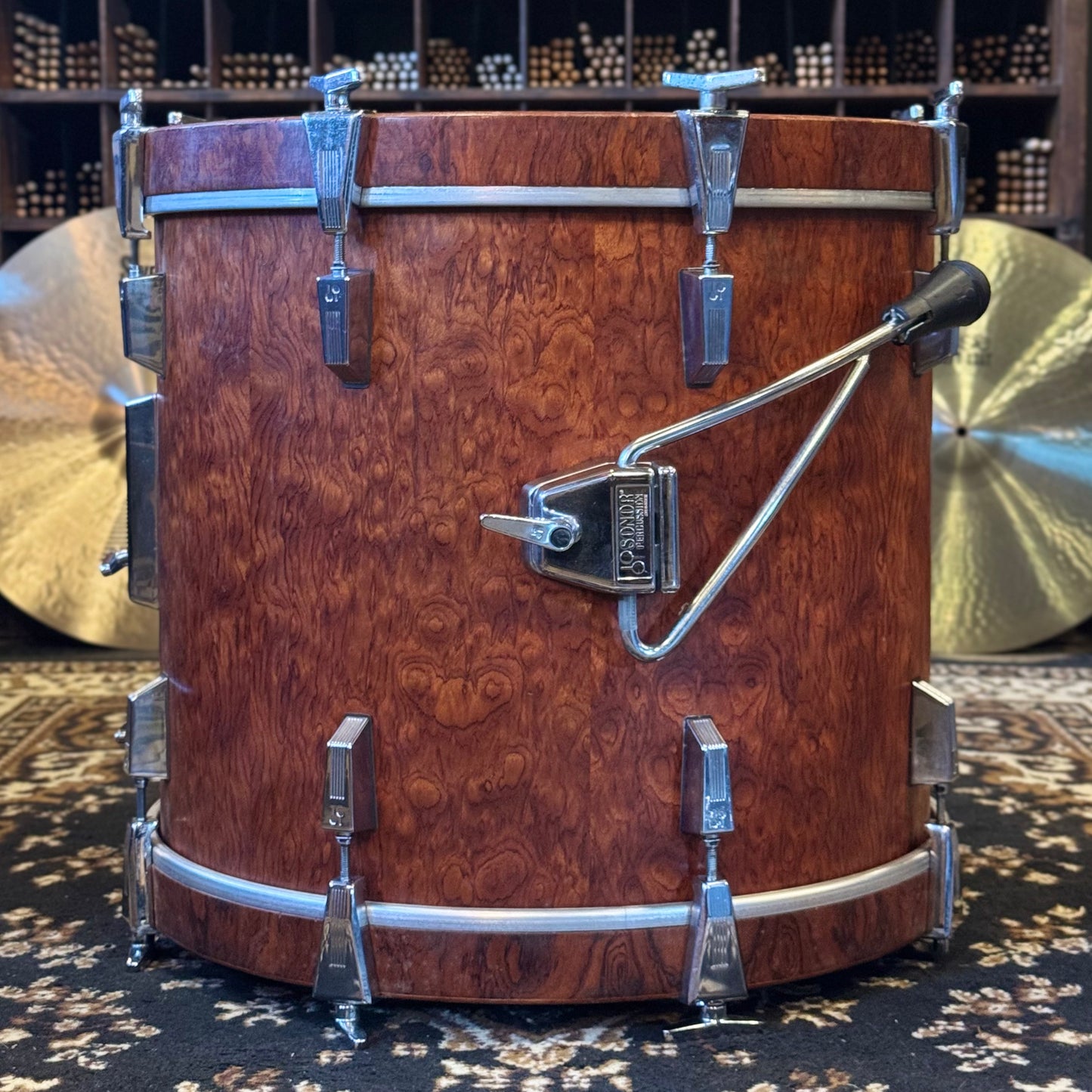 VINTAGE 1980's Sonor 17x20 Signature Horst Link Heavy Beech Shell Bass Drum in African Bubinga
