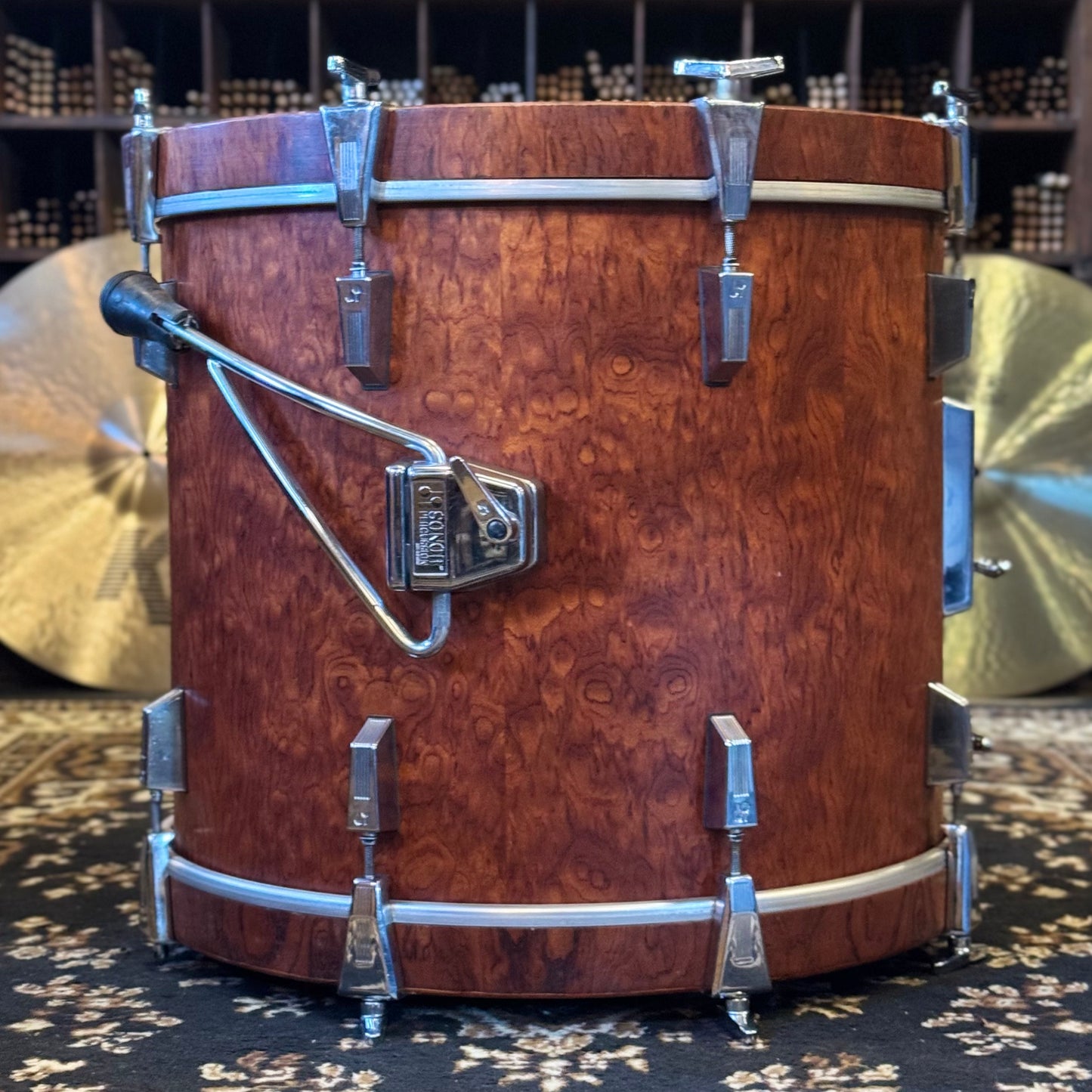 VINTAGE 1980's Sonor 17x20 Signature Horst Link Heavy Beech Shell Bass Drum in African Bubinga