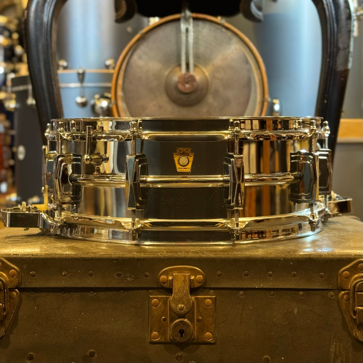 VINTAGE 1960's Ludwig 5x14 Super Sensitive Aluminum Snare Drum