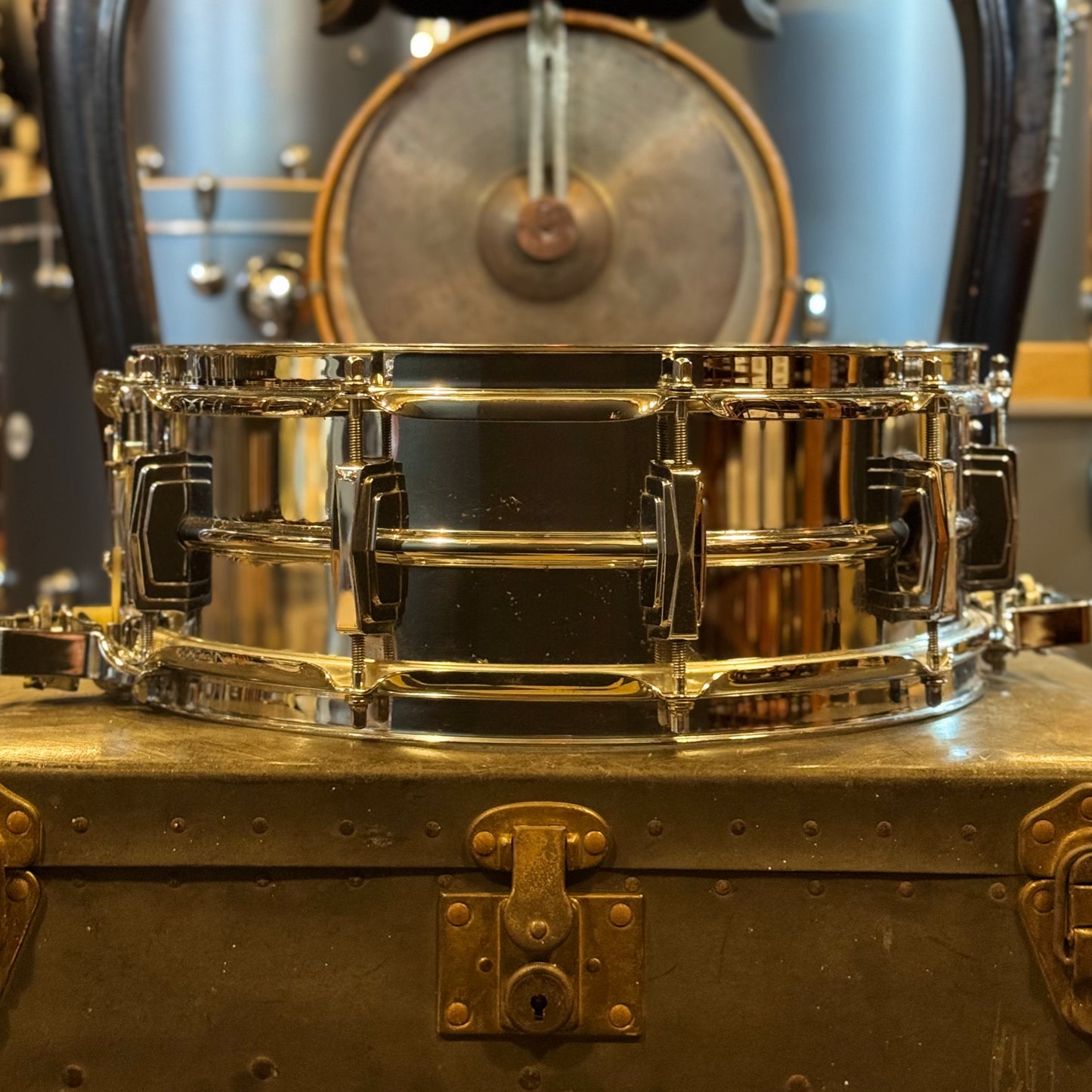 VINTAGE 1960's Ludwig 5x14 Super Sensitive Aluminum Snare Drum
