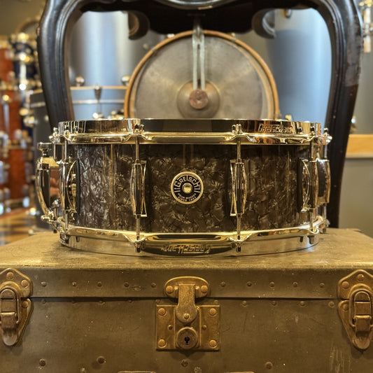 USED Gretsch 5.5x14 Brooklyn Snare Drum in Deep Black Marine Pearl
