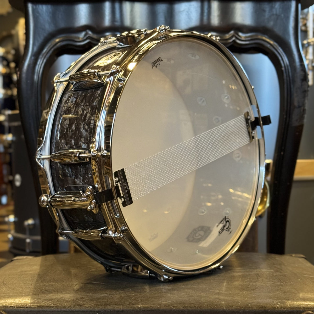 USED Gretsch 5.5x14 Brooklyn Snare Drum in Deep Black Marine Pearl