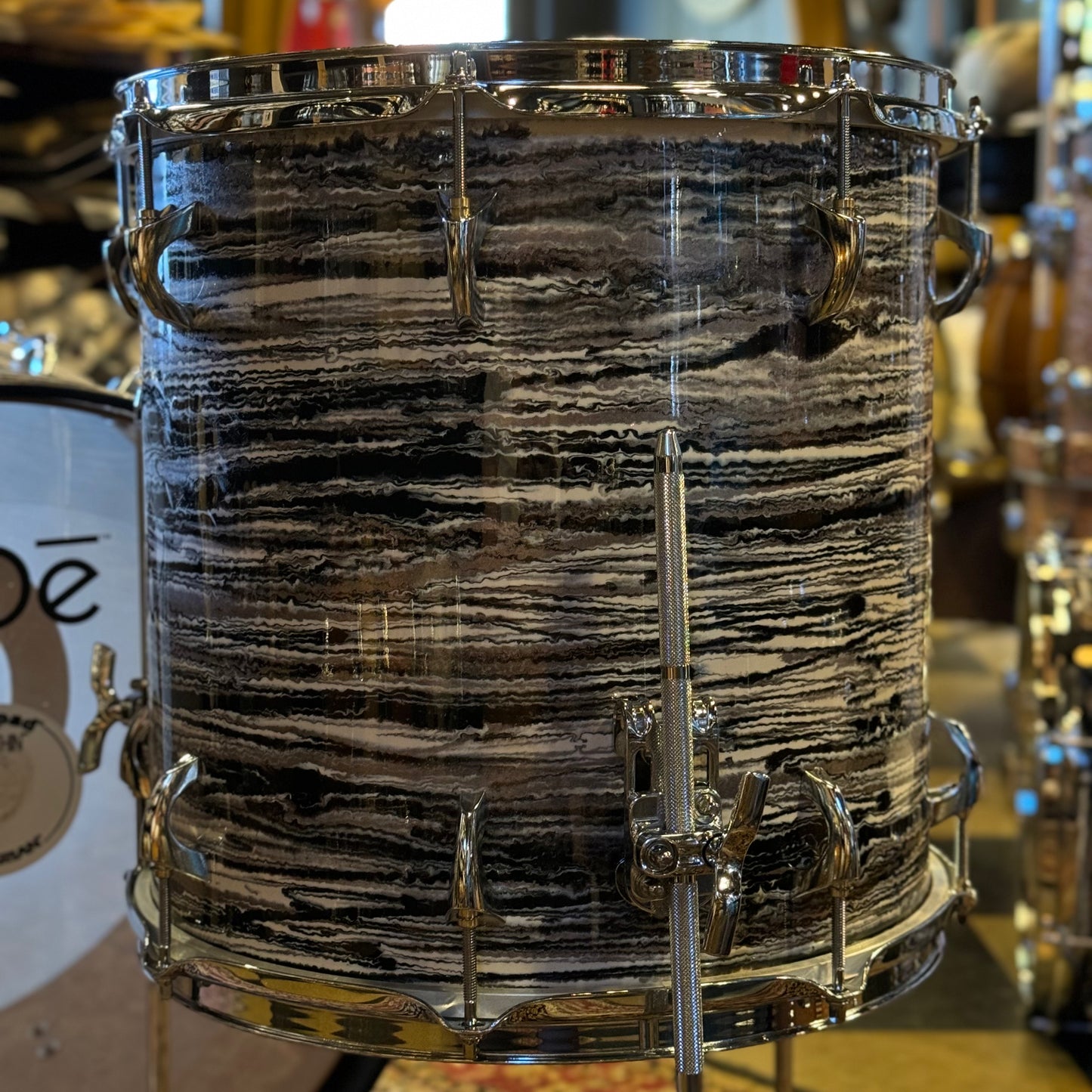 USED Inde Drums RESoArmor in Black Oyster Champagne Sparkle - 14x20, 8x12, 14x14, 5x14