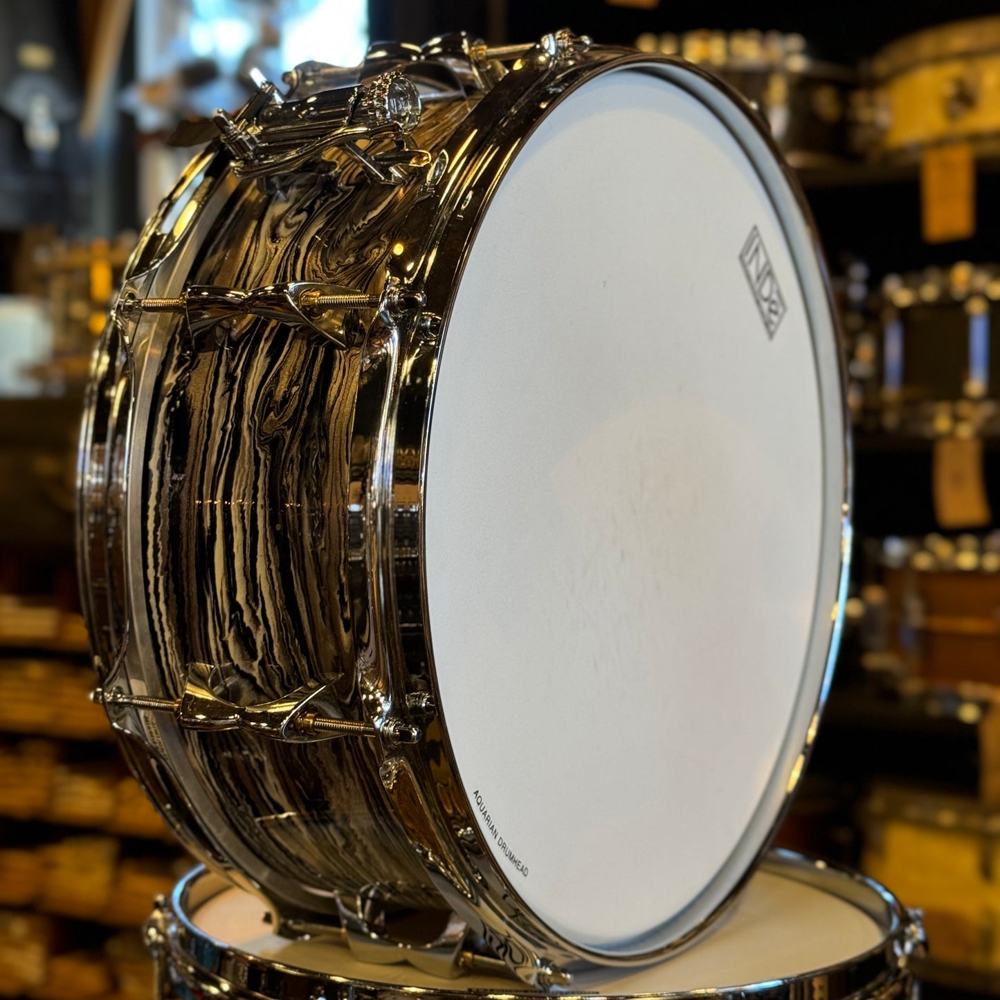 USED Inde Drums RESoArmor in Black Oyster Champagne Sparkle - 14x20, 8x12, 14x14, 5x14