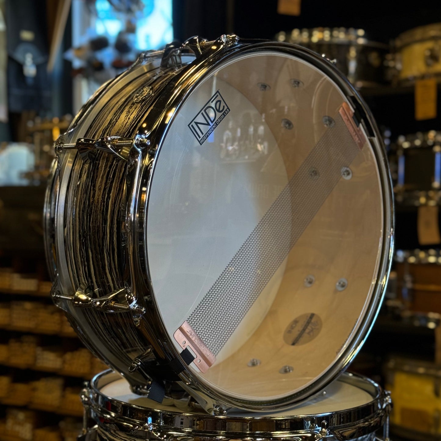 USED Inde Drums RESoArmor in Black Oyster Champagne Sparkle - 14x20, 8x12, 14x14, 5x14